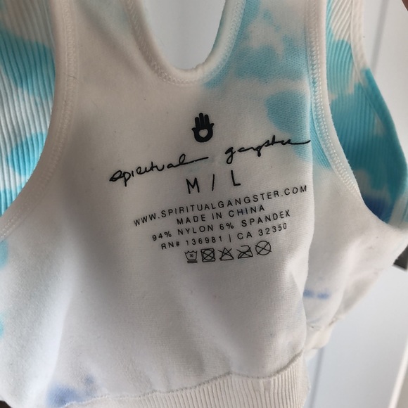 Spiritual Gangster tie-dye, yoga set - Picture 6 of 7